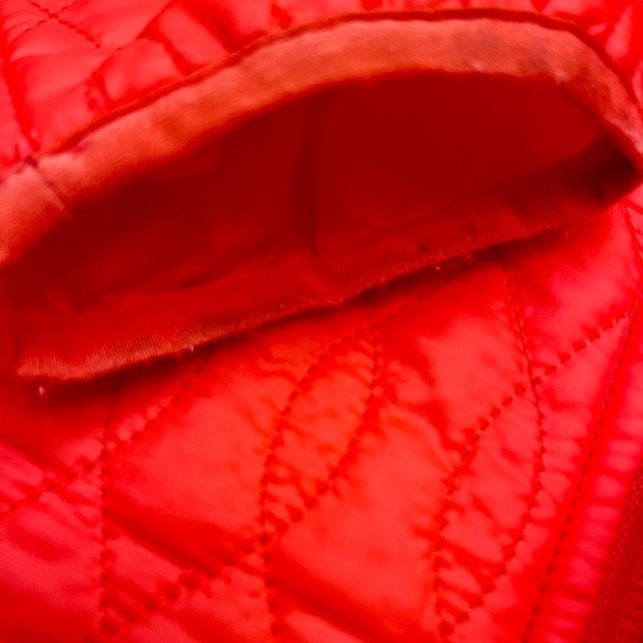 Lands’ End Bright Quilted Coral Jacket Size Small Women’s 4-6 Cozy Classic Gift - Picture 3 of 12
